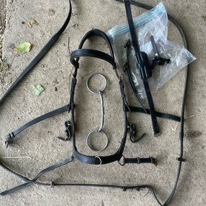 Rambo Micklem snaffle bridle & 5.5” Myler Level 1 bit